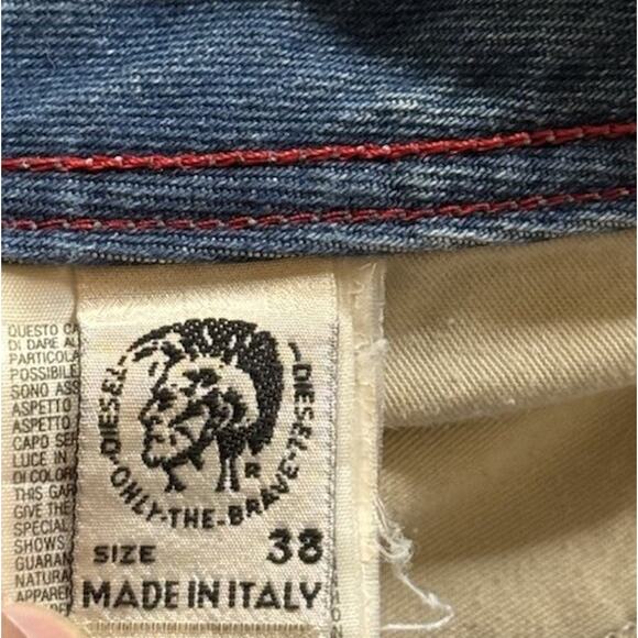 Diesel Industry Denim Jeans Straight Fit Men's Size 38x32 MADE IN ITALY - Picture 13 of 16